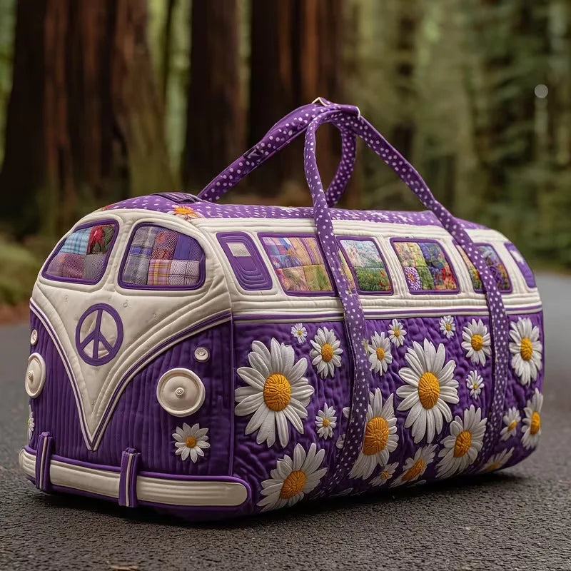 Women 3D Quilting Craft Travel Duffel Bag Fashion Sun Mountain Forest Qme A23