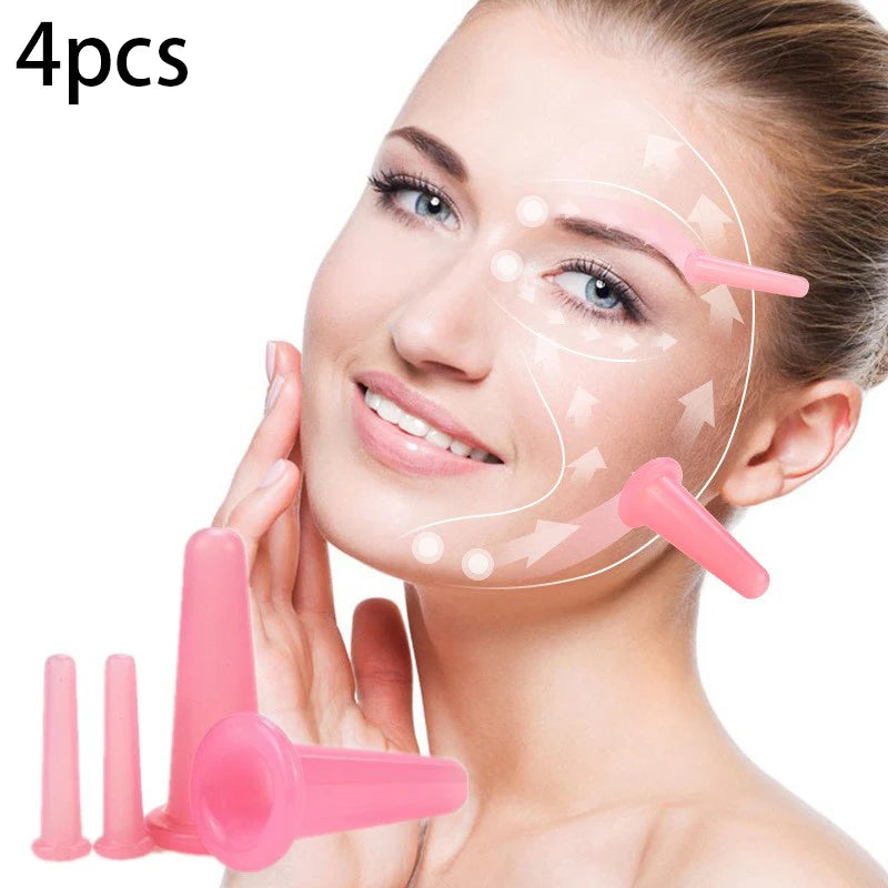Silicone Cupping Massage Vacuum Cups Facial Neck Eye Body Supporting Qme