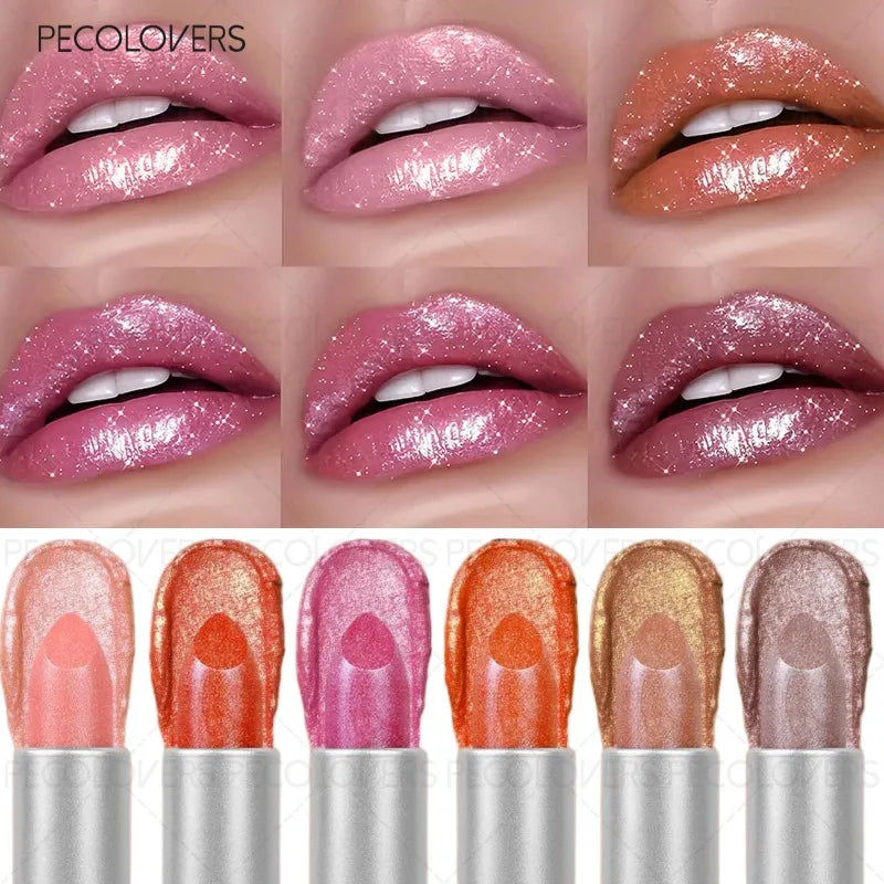 Multi-color Glitter Lipstick Shiny Charming Lips Waterproof Qme