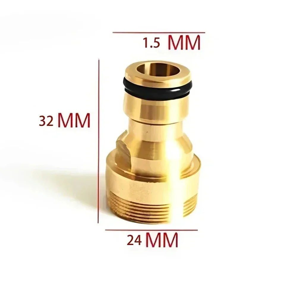 Universal Quick Threaded Tap Connector Adaptor Faucet Tap Connector Mixer Hose Adaptor Kitchen Bathroom Garden Tap Accessories Qme