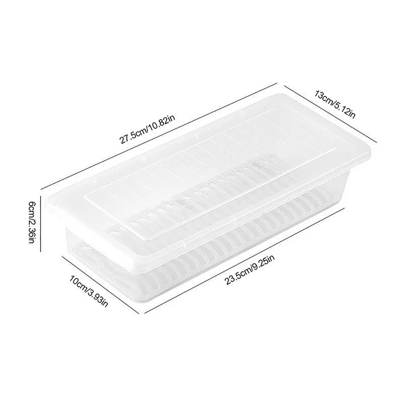 Removable Drain Plate Tray Keep Fruits Vegetables Meat Fish Food Qme S