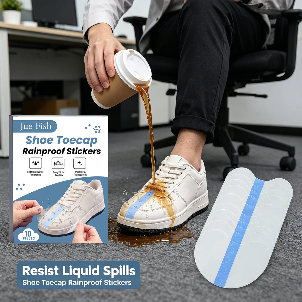 Shoe Toecap Rainproof Sticker Lightweight Anti-Scratch Waterproof Self-Adhesive Shoe Protector Invisible Shoe Toe Guard Stickers Qme