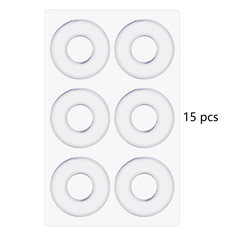 6 Patch/Pcs Gel Round Corn Patch High Heels Anti-Wear Foot Soft Pads Gel Material Wear-Resistant Washable Reusable Corn Patches Qme Transparent 15pcs China Mainland