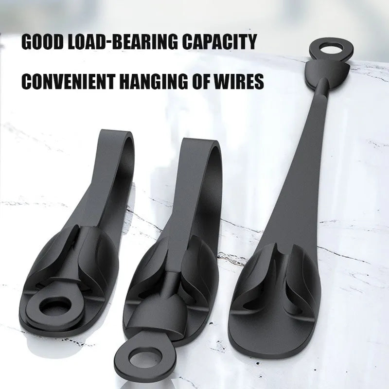 Sleek Cable Clips Effortless Organizer Tangle-free Cables Secure Qme
