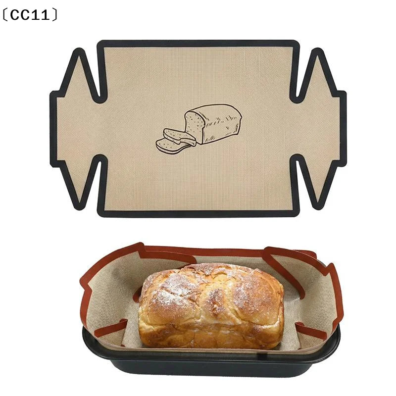 Reusable Silicone Bread Loaf Pan Liner Baking Mat Non-stick Dough Qme