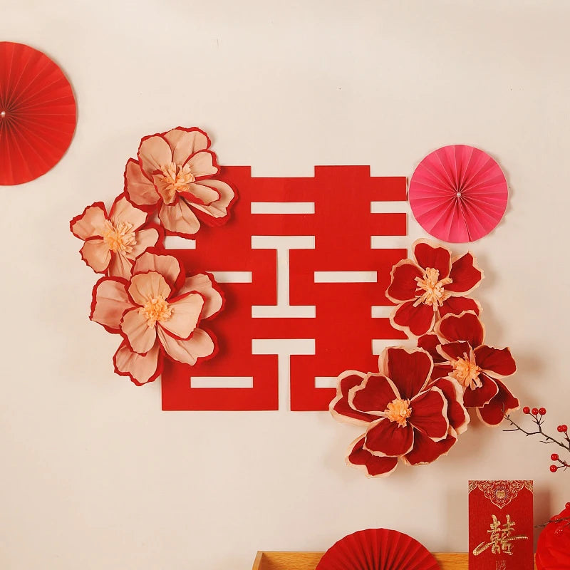 2026 Chinese New Year Decoraitons Chinese Wedding Flower Decoraitons Wedding Room Decoraitons Valentine's Day Gift Decor Qme