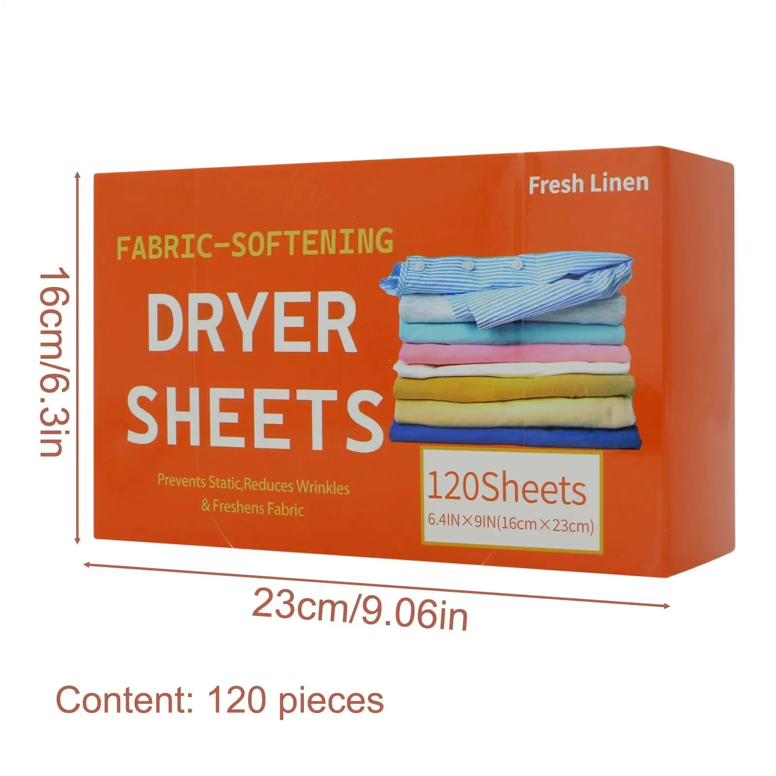 Fabric Softener Sheets 120 Pieces Scented Sheets for Washing Clothes Fabric Smoothing Tablets for Dryer Apartment Washer Qme