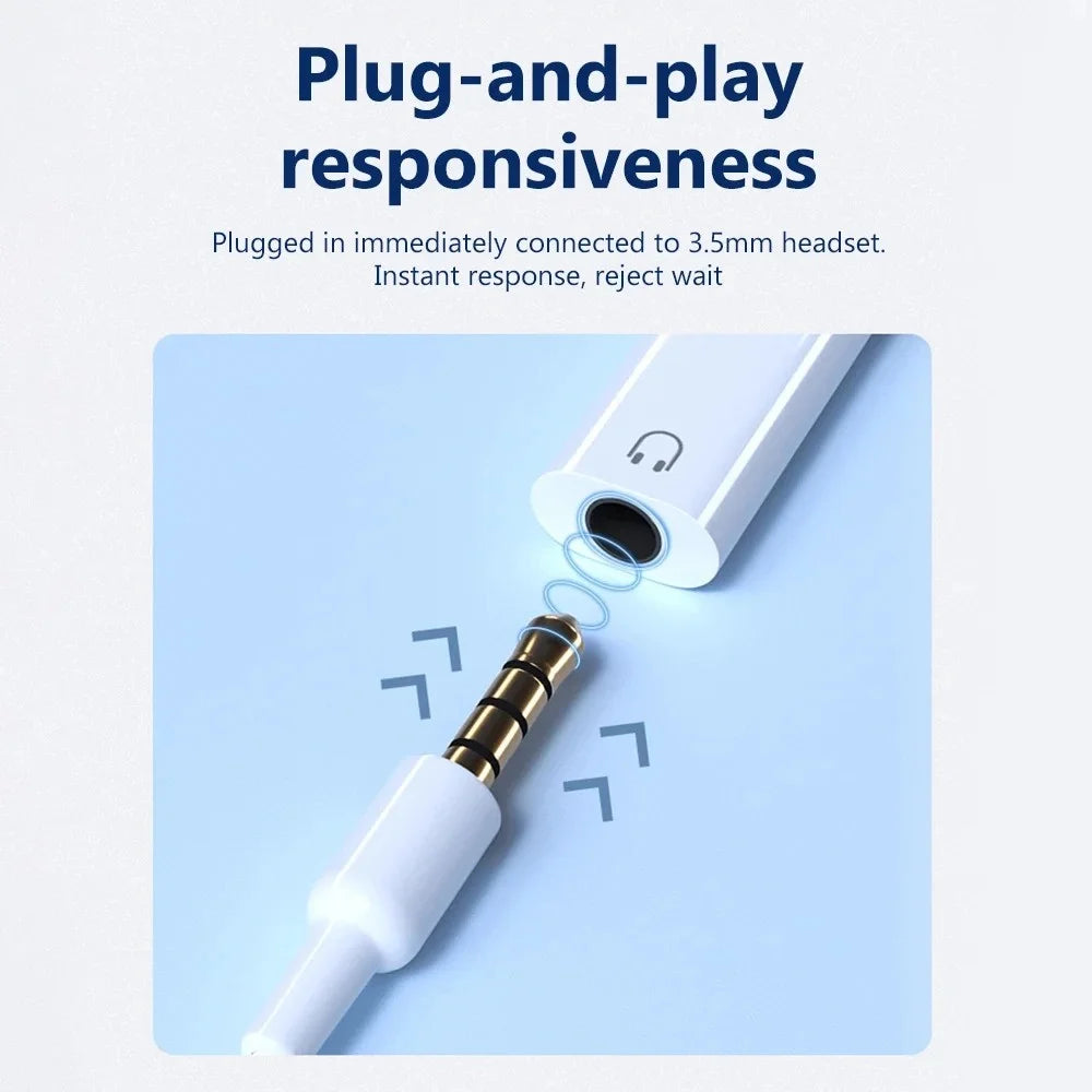 Type-C Male to 3.5mm Female Aux Audio Adapter USB C to 3.5mm Jack Wired Headphones Converter For iPhone15 Samsung Galaxy S23 S22 Qme