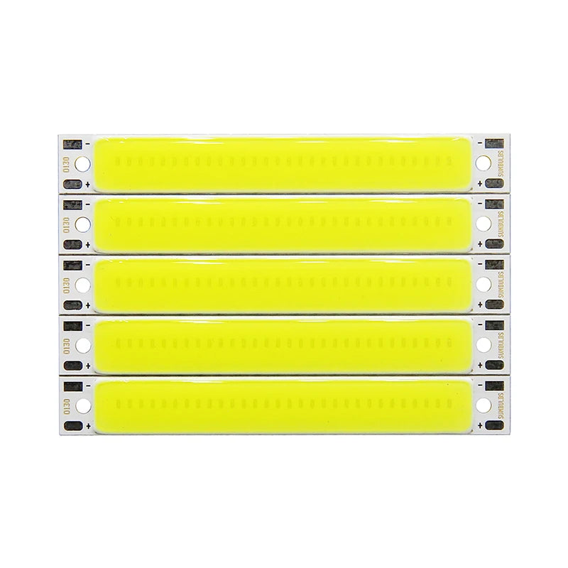 3V 3 7V DC LED COB Strip 3W Warm Cold White Blue Red Light Source DIY Qme