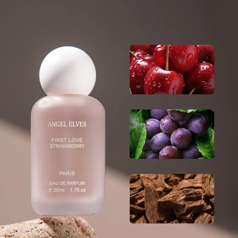 Angel Elves Perfume Fresh Natural Lasting Freshness Spray Charming Qme Love Strawberry 50ML