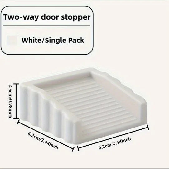 Silicone Under Door Draft Stopper Wall Protectors Anti Pinch Anti-Collision Wedge Windproof Door Tstopper Home Improvement Qme white