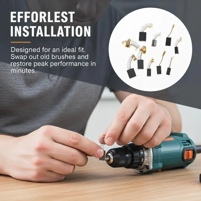 Electric Hammer Power Tool Maintenance Kits Motor Carbon Brushes 5 Qme