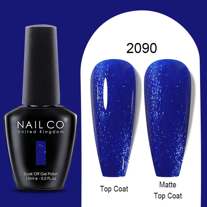 NAILCO Winter Red Gel Nail Polish Semi Permanent Soak Off Varnishes