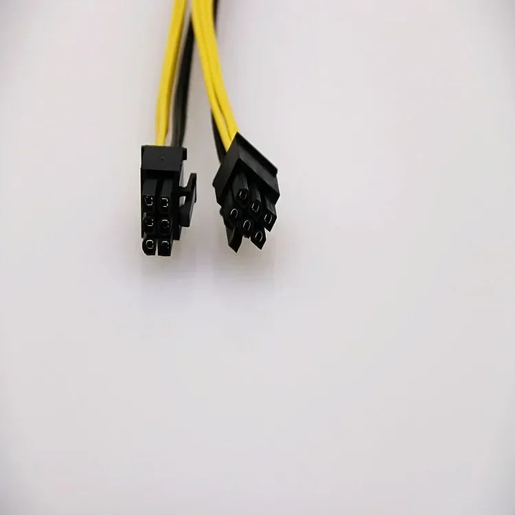 5pcs PCI-Express PCIE 8 Pin To Dual 8 (6+2) Pin VGA Graphic Video Card GPU Adapter Power Supply Splitter Cable 100mm Qme