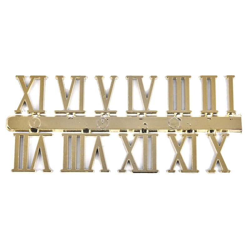 Art Craft Dial Sticking Gold Stick Clock Numbers Roman Numerals Qme Gold