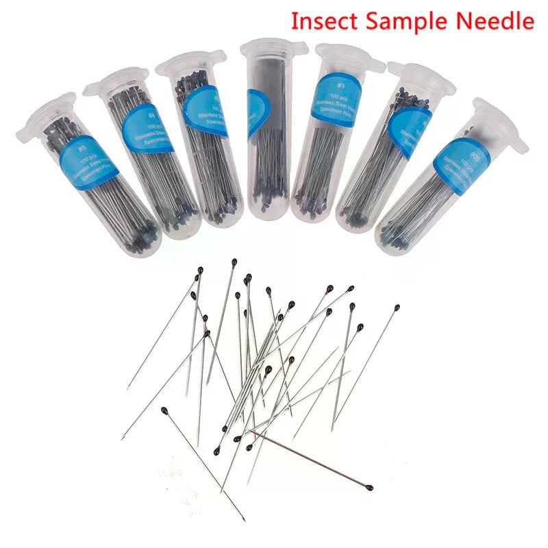 100pcs Stainless Steel Insect Pins Specimen Pins For School Lab Education Wholesale Qme