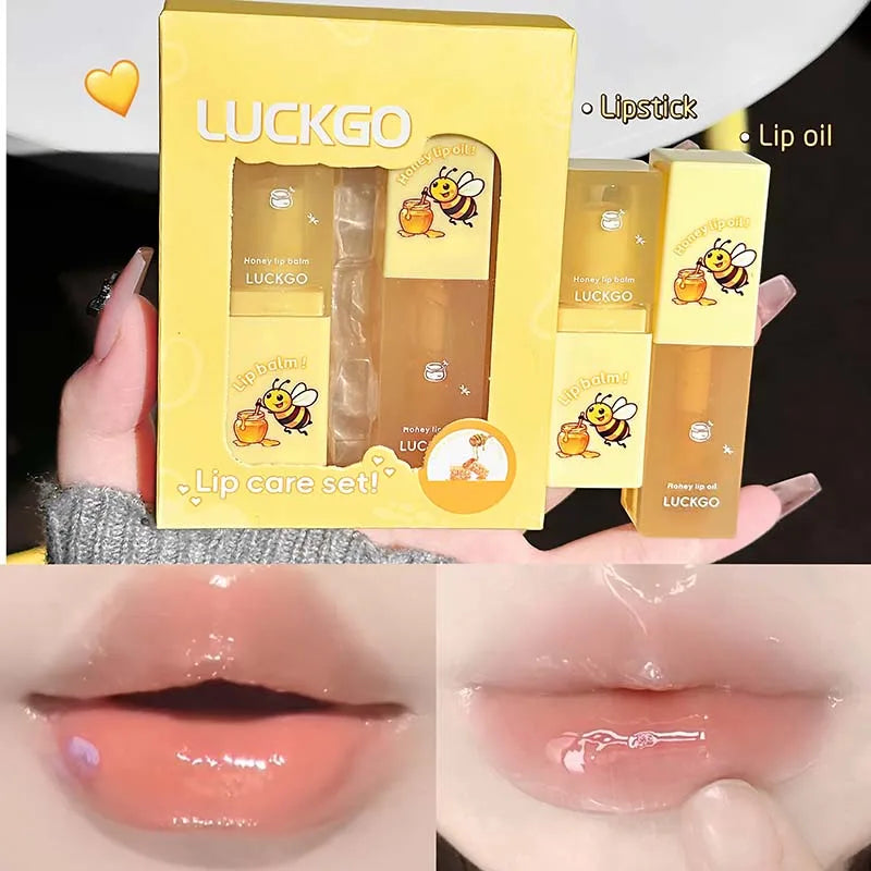 Honey Coconut Hydrating Lip Balm Oil Gege Bear Light Moisturizing Qme LG16-TZ