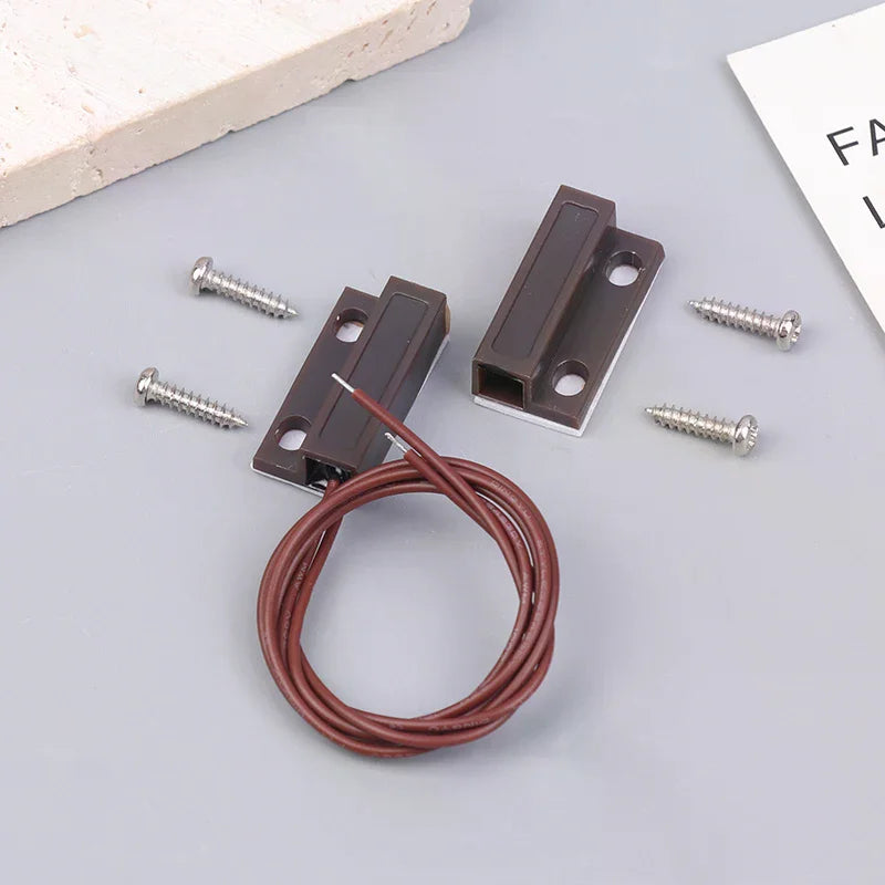 MC-38A Wired Door Window Sensor Magnetic Switch NC/NO Sensor Switch For Home Alarm System Detector Reed Switch Qme