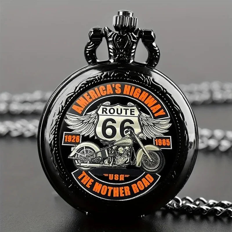 Motorcycle quartz pocket watch surprise blind box Qme