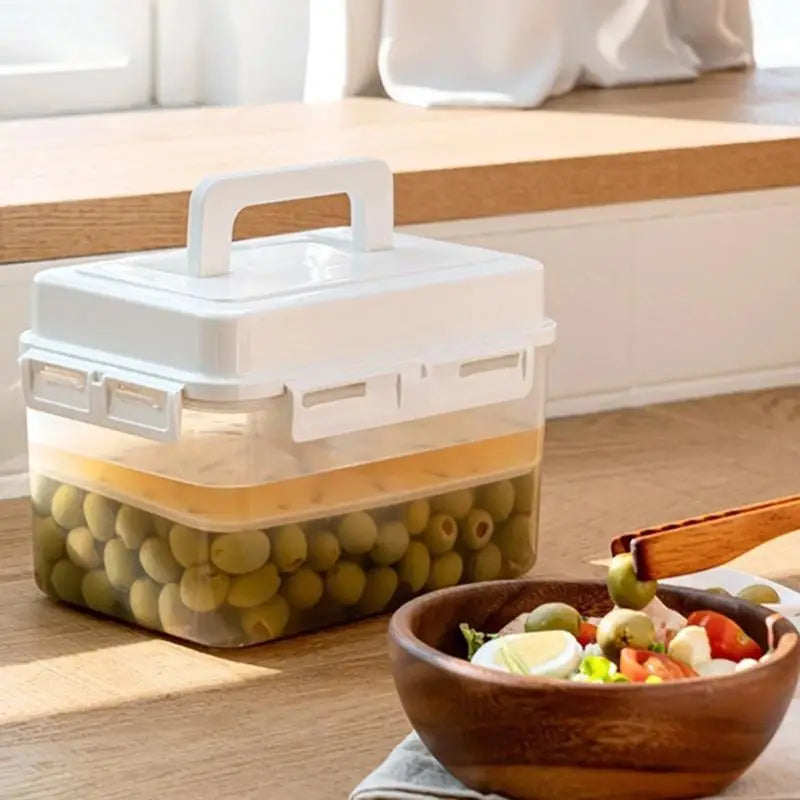 Kimchi Press Storage Container Pickle Jar Gherkin Sauerkraut Qme