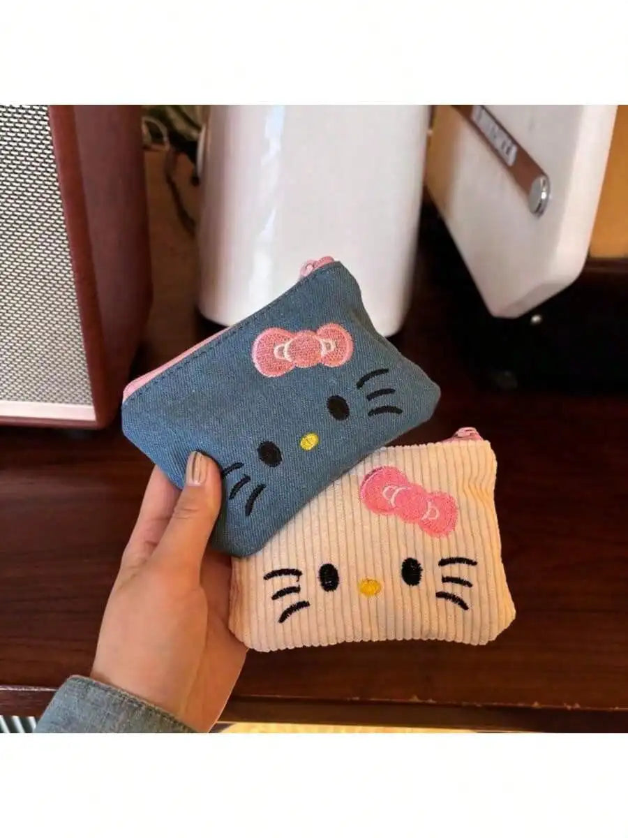 Pocket Wallet Stationery Supplies Lipstick Headphones Portable Bag Qme