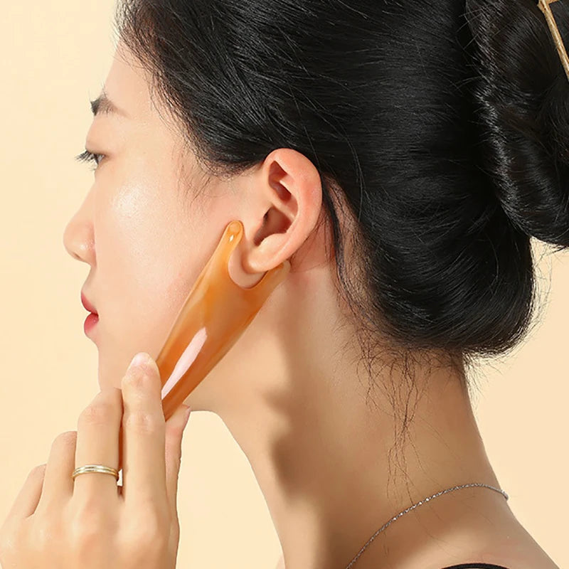 Multifunctional Resin Face Lifting Scraping Massage Nose Y-shape Qme