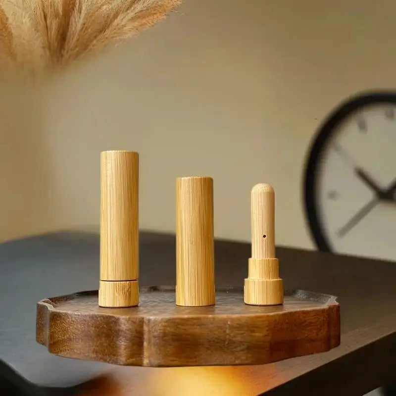 Bamboo Nasal Inhaler Reusable Aromatherapy Diffuser Tube Lanyard Qme