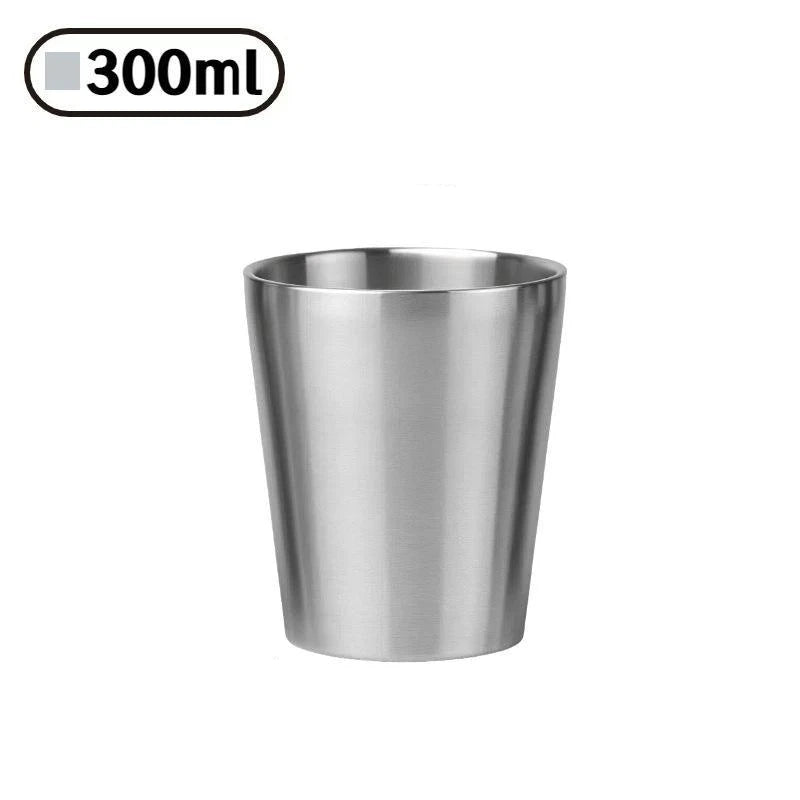 260 300 350 Stainless Steel Premium Drinking Cups Shatterproof Cold Qme B Silver