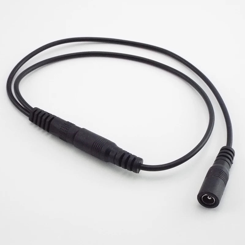 10pcs 5.5mmx2.1mm 1 Female to 2 Male female 2 Way Connector DC Plug Power Supply Splitter Cable for CCTV LED Strip Light Qme