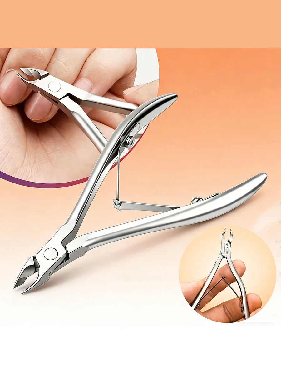 Professional Cuticle Scissors Dead Light Beige Old Precision Manicure Qme