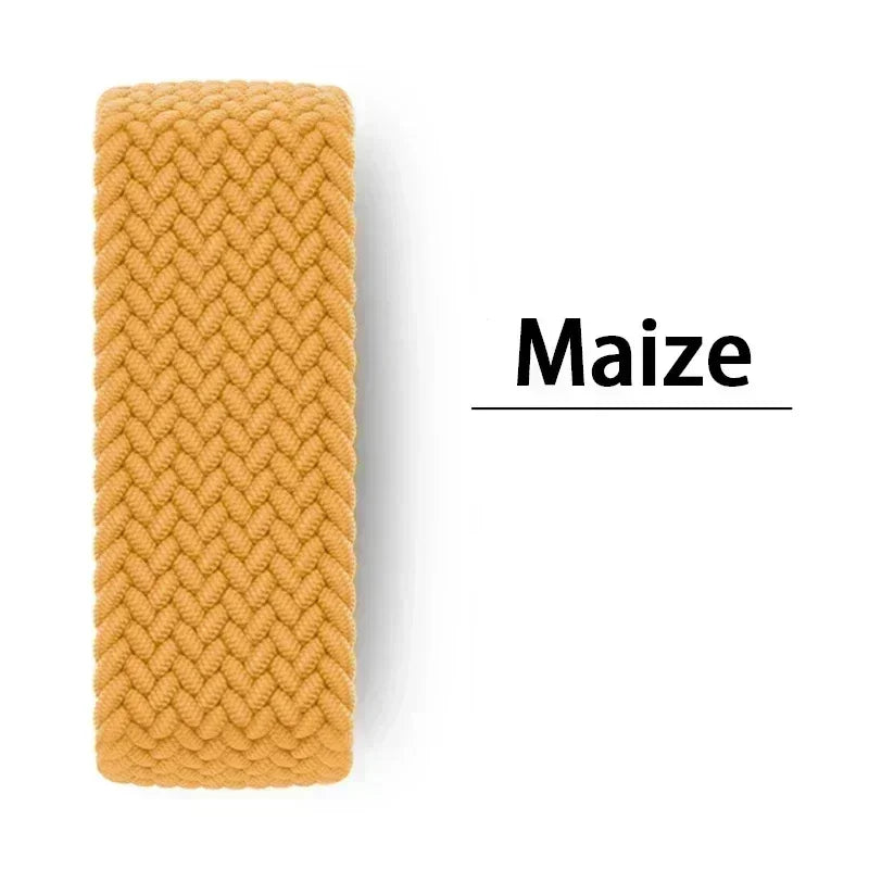Braided Solo Strap For Apple Watch Band 45mm 49mm 44mm 42mm 41mm 40mm Nylon Correa Bracelet iWatch series 9 7 SE 6 8 5 Ultra 4 3 Qme