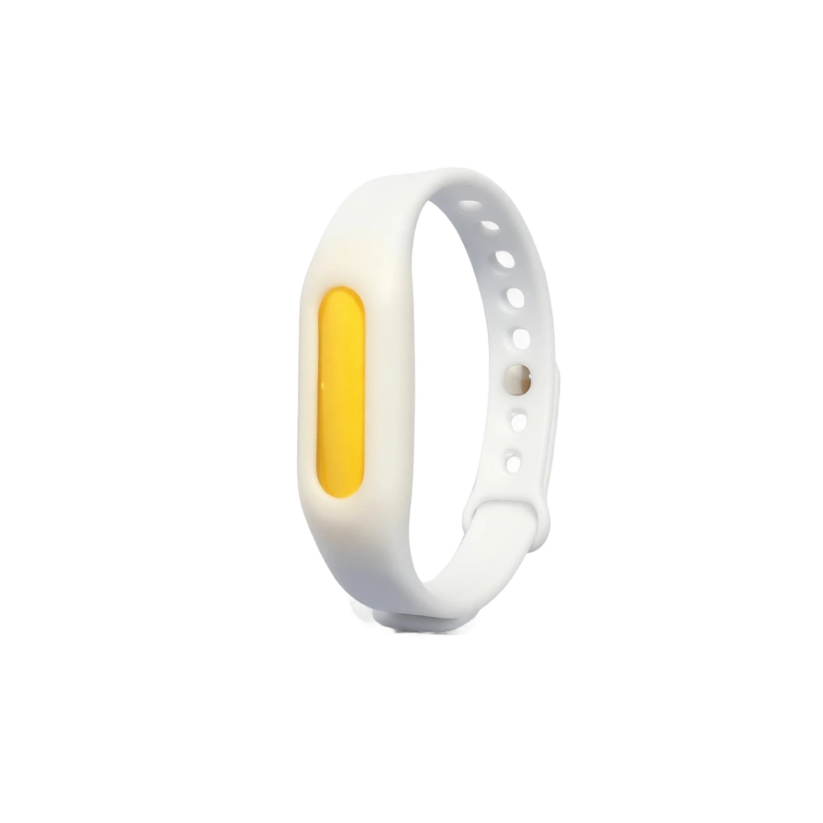 Mosquito-repelling Bracelet Essential Oil Waterproof Silicone Safe Wristband Portable Pest Artifact Tool (capsule color random) Qme White