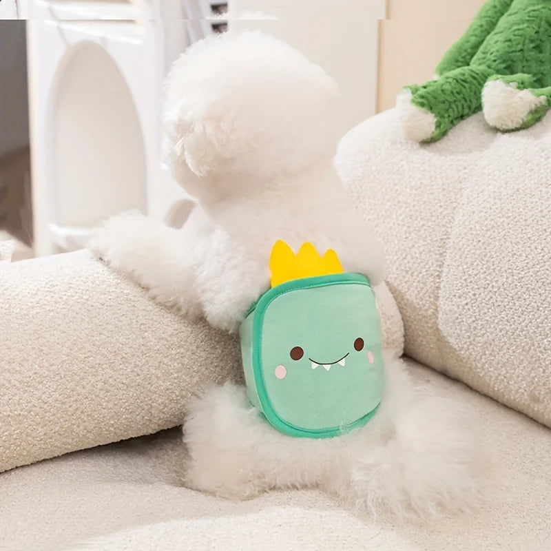 Cartoon male dog physiological pants, pet washable diaper to prevent harassment, estrus dog diaper pants Qme