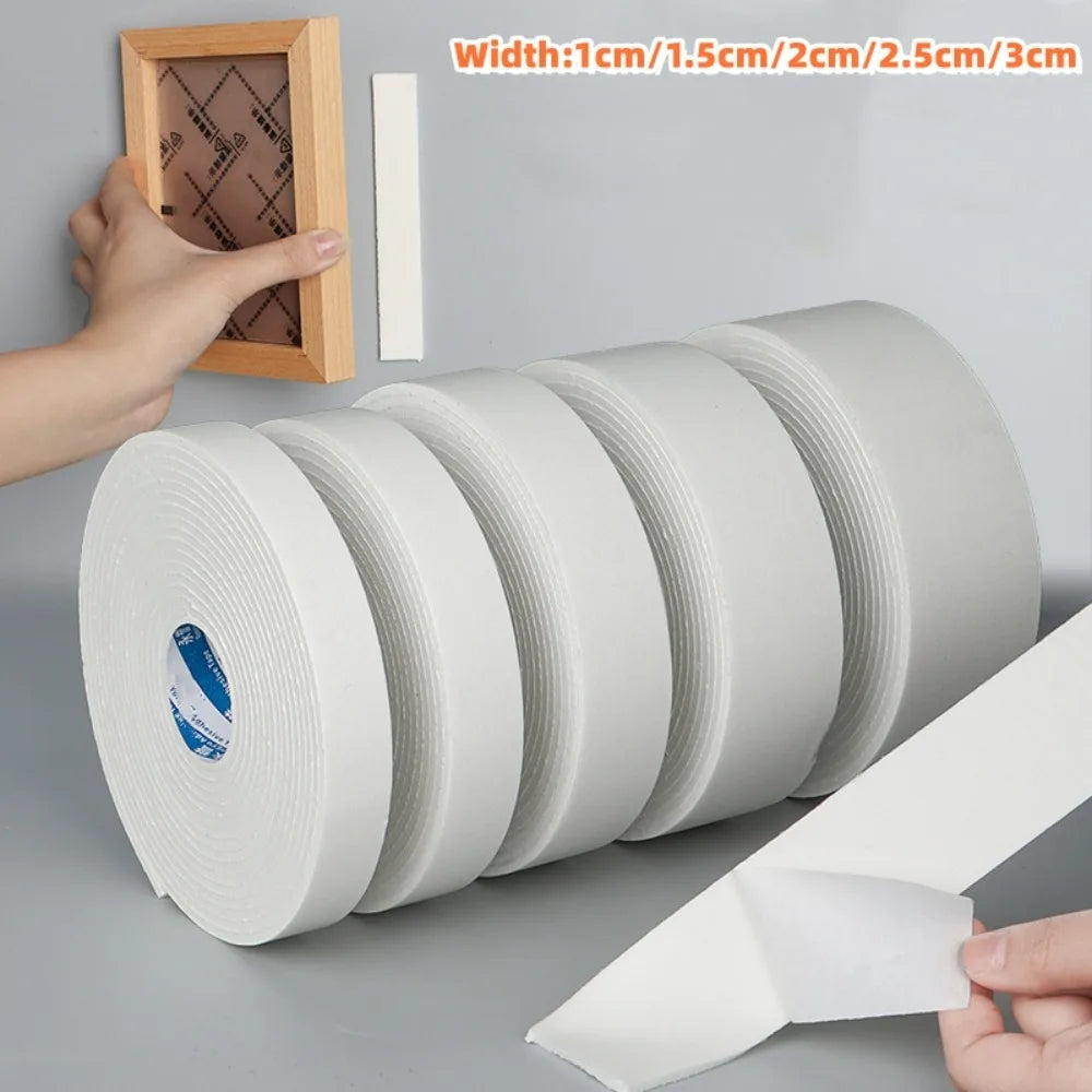 2M EVA Foam Double Sided Tape Shockproof Soundproof Insulation Tape Door Window Sealing Strip Weather Stripping Home Improvement Qme