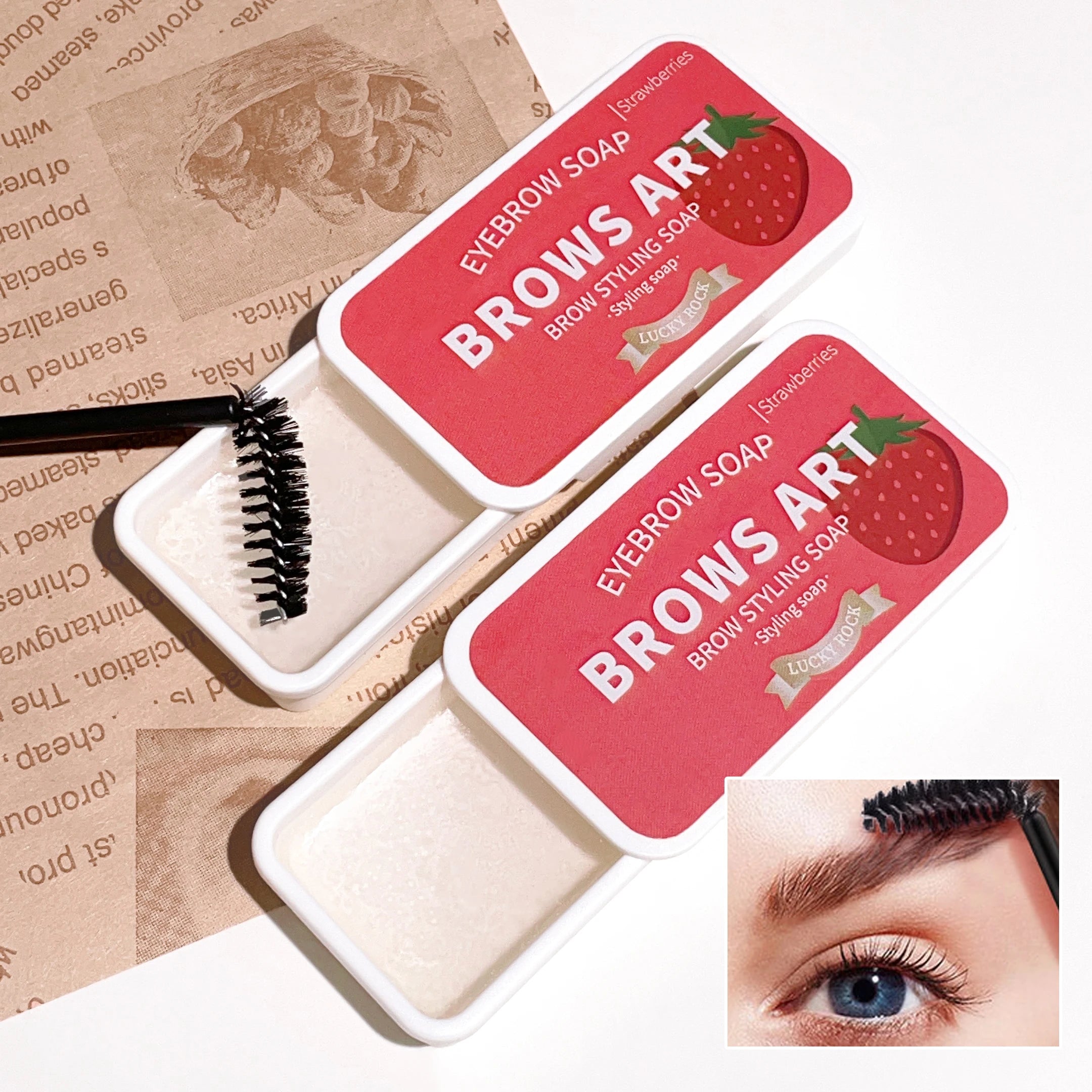 Long-Lasting Eyebrow Styling Gel with 3D Feathery Wild Brow Setting - Waterproof and Easy to Apply Qme