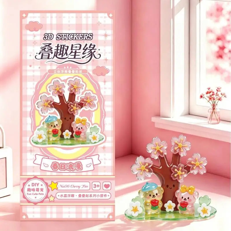 3D Stacked Crystal Stickers Animal Designs Perfect Handmade DIY Qme A6