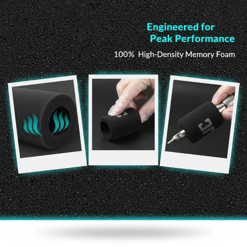 Tattoo Machine Pen Tool Grip Cover Anti Slip Memory Foam Perfect Long Qme