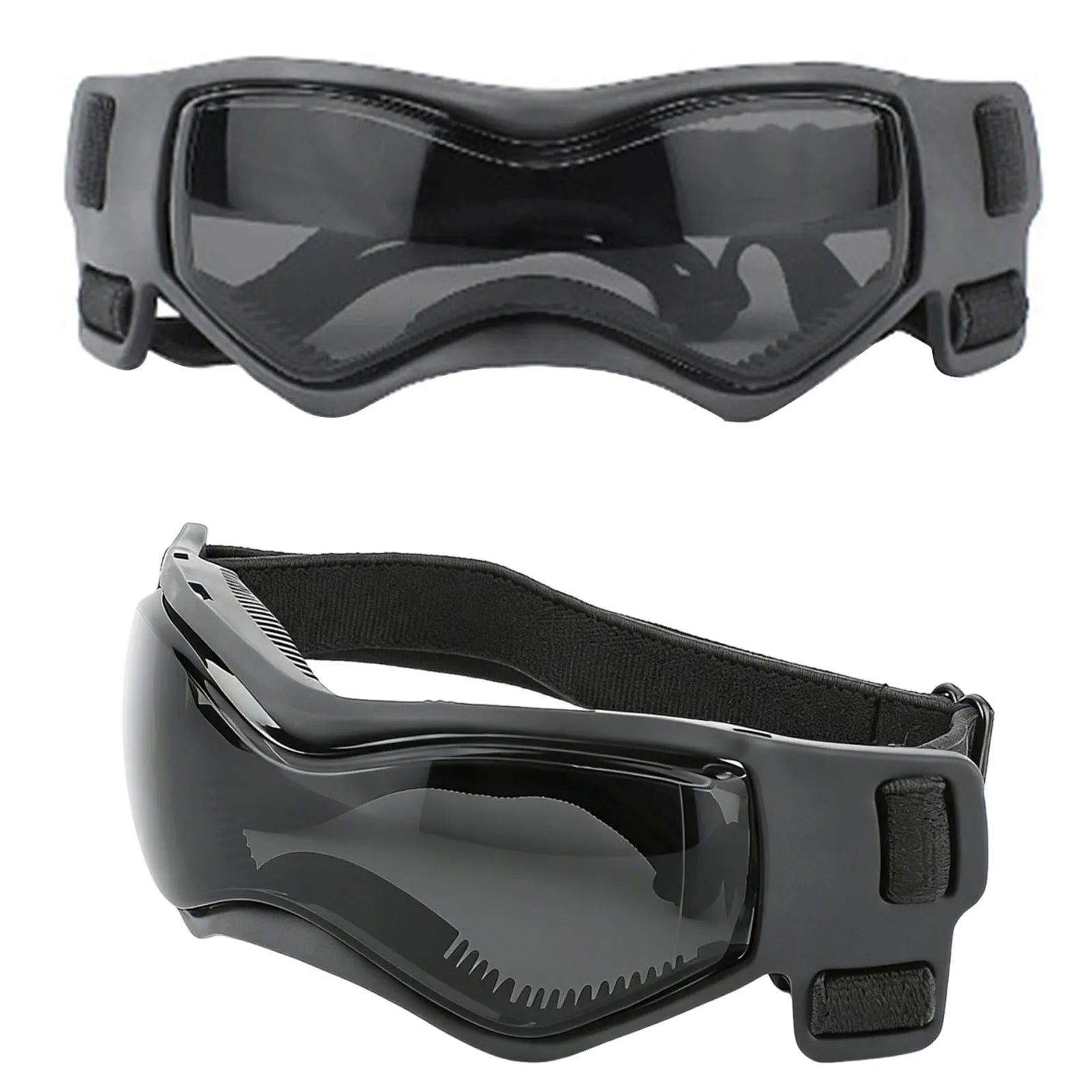 Dog Goggles Dustproof Cycling Eye Protection Sunglass with Adjustable Straps for Motorcycle Driving Bike Riding Hiking Swimming Qme