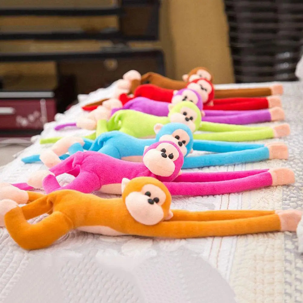 Plush Monkey Toy Stuffed Animal Cute Long Arm Tail Monkey Plush Toy Long Hands Monkey Mascot Room Curtain Decor Kids Toys Qme
