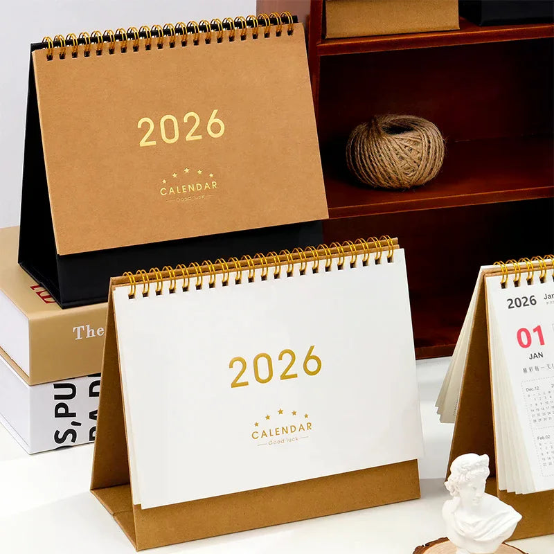2026 Desk Calendar Annual Do List Monthly Daily Planner Time Qme