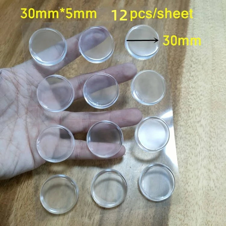 1 Sheet Clear Soft Silicone Door Stopper Bumper Mute Stickers Wall Protection Muffler Pad Door Stopper Furniture Anti-crash Pad Qme 12pcs 30x5mm