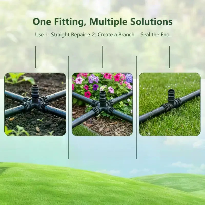 Garden Watering Hose Repair Extension Drip Irrigation Connectors Qme