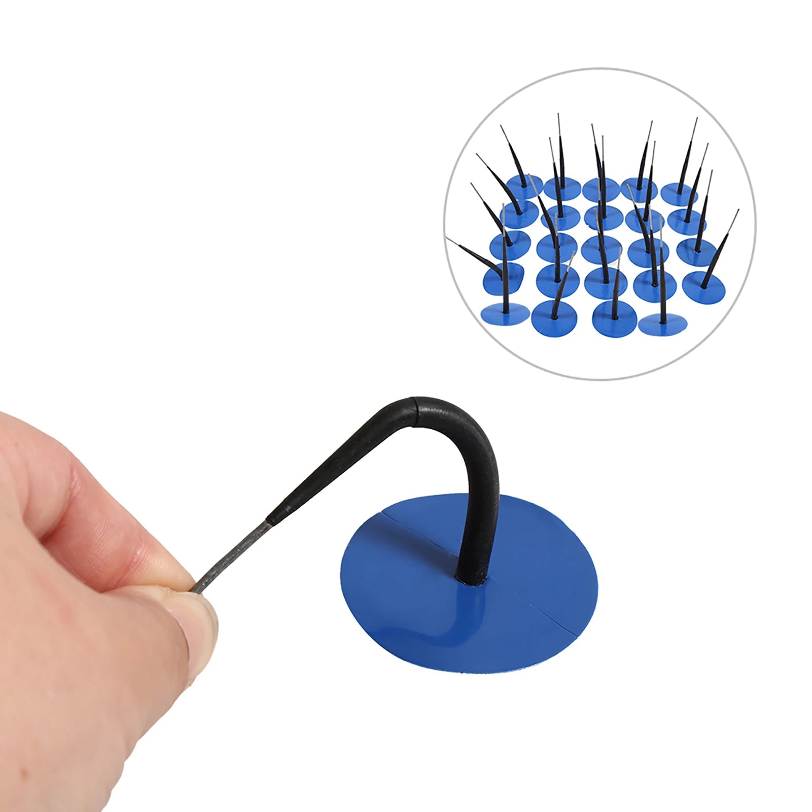 24pcs Tyre Puncture Patch Auto Tubeless Tyre Puncture Repair Wired 4.5mm Mushroom Tyre Plug Patch Qme