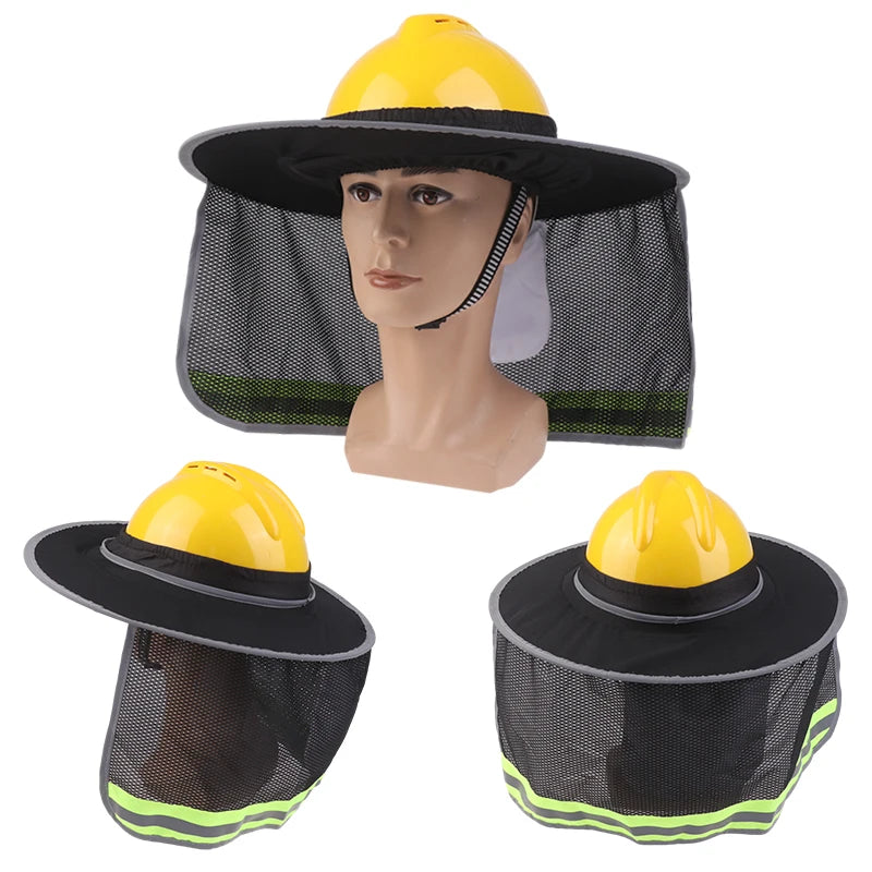 Temperature Sunscreen Safety Helmet Sun Protection Curtain Qme