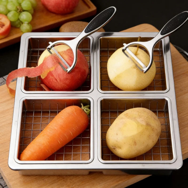 Multifunctional Stainless Steel Vegetable Peeler Potato Fruit Peeler Carrot Grater Kitchen Cooking Accessories Cuisine Pelador Qme