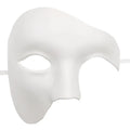 Halloween Masquerade Party Cosplay Steampunk Phantom Plastic Adult Half Face Mask Carnival Festival Bar Opera Stage Costume Prop Qme WHITE