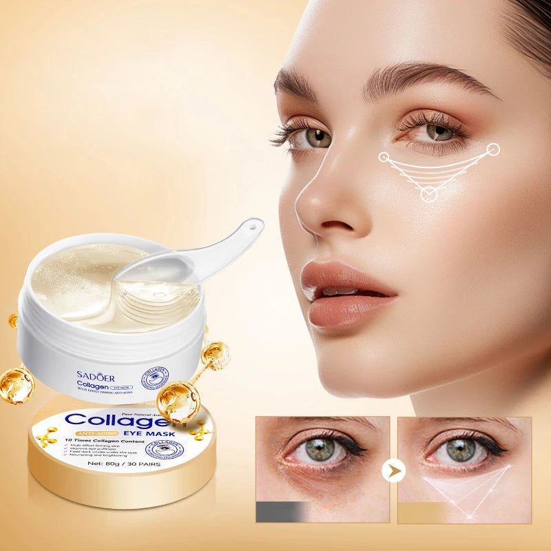 Collagen Eye Mask Deep Moisturizing Firming Skin Around Eyes Care Qme
