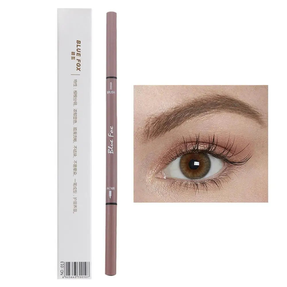 Double Headed Eyebrow Pen Smudge-proof Professional Enhancer Qme dark brown China Mainland