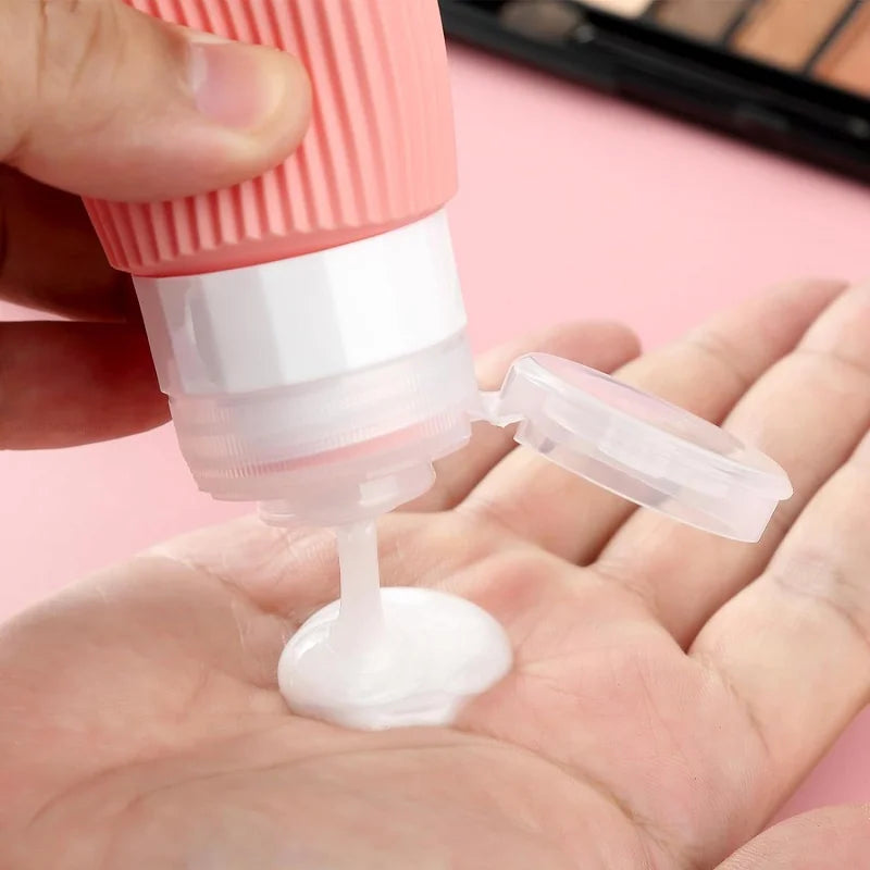 Silicone Travel Bottles Accessories Tsa Approved Portable BPA Leak Qme