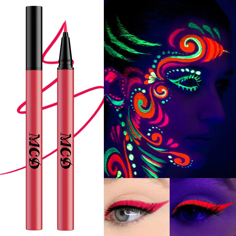 8 Colors Face Body Painting UV Light Neon Paint Art Makeup Blue Green Qme 07